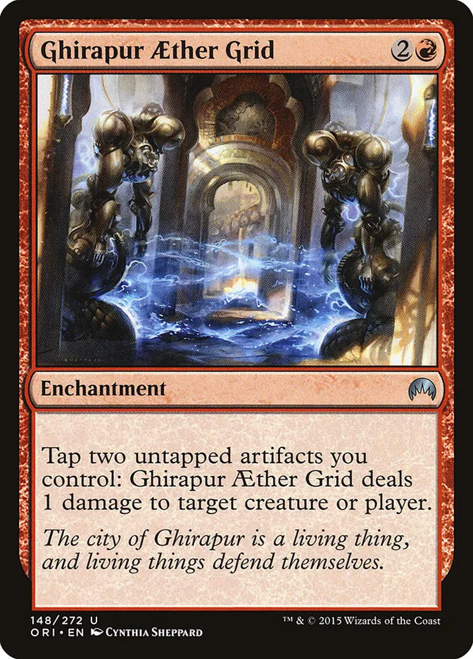 2015 Magic Origins Ghirapur Aether Grid uncommon #148 uncommon card image