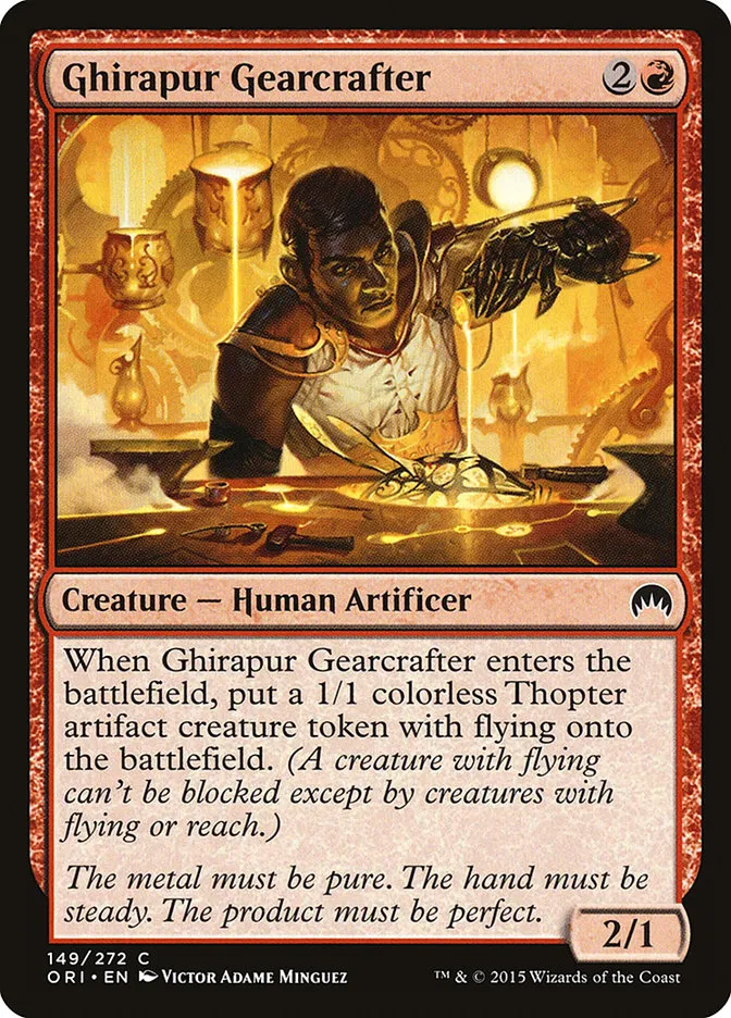 2015 Magic Origins Ghirapur Gearcrafter #149 common card image