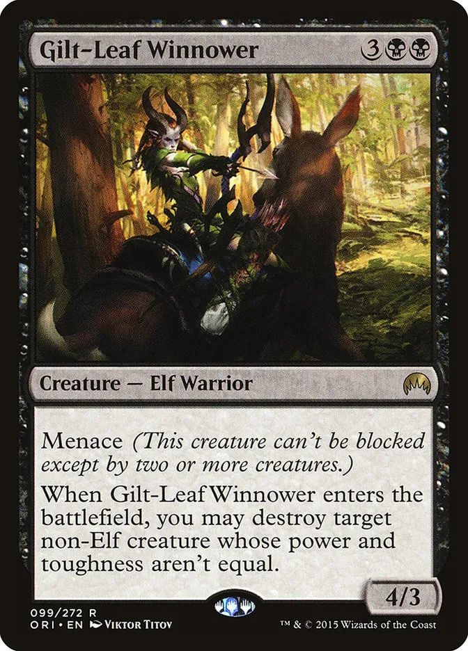 2015 Magic Origins Gilt-Leaf Winnower #99 rare card image