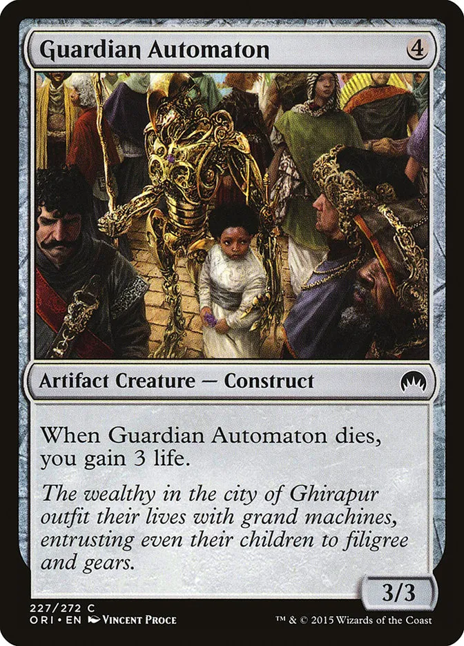 2015 Magic Origins Guardian Automaton #227 common card image