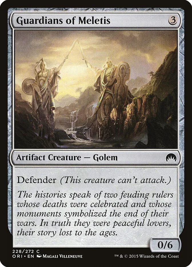2015 Magic Origins Guardians of Meletis #228 common card image
