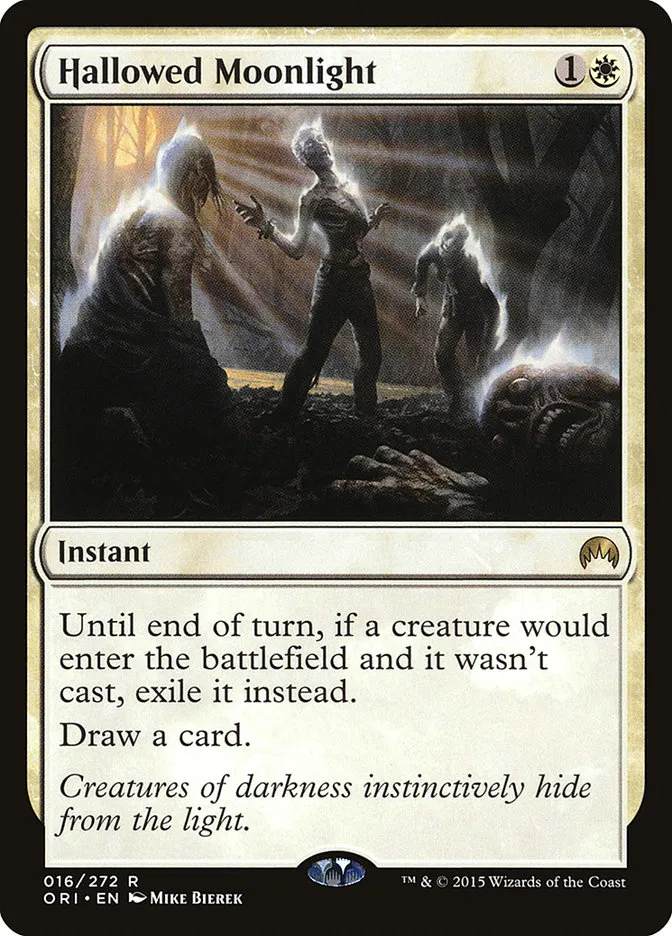 2015 Magic Origins Hallowed Moonlight #16 rare card image