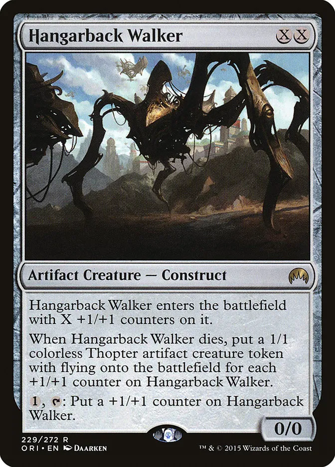 2015 Magic Origins Hangarback Walker rare #229 rare card image
