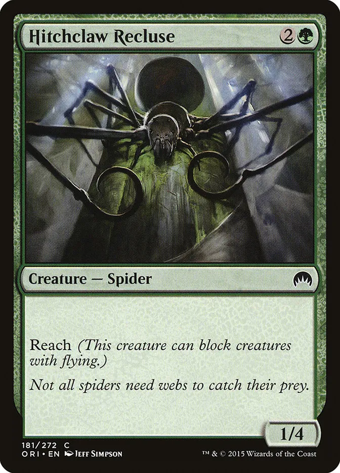 2015 Magic Origins Hitchclaw Recluse common #181 common card image