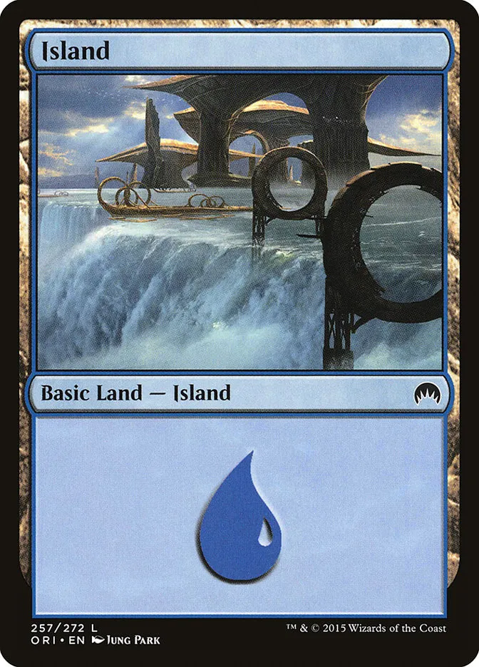 2015 Magic Origins Island common #257 common card image