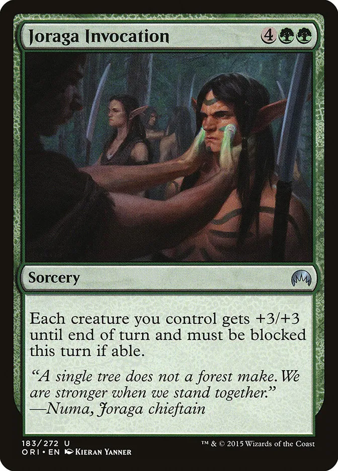 2015 Magic Origins Joraga Invocation uncommon #183 uncommon card image