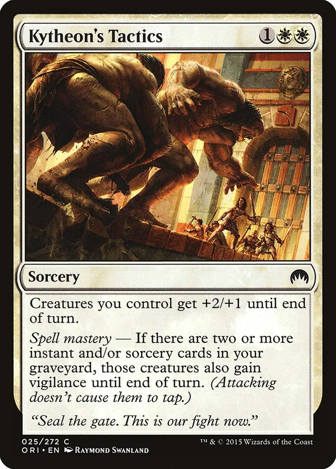 2015 Magic Origins Kytheon's Tactics common #25 common card image