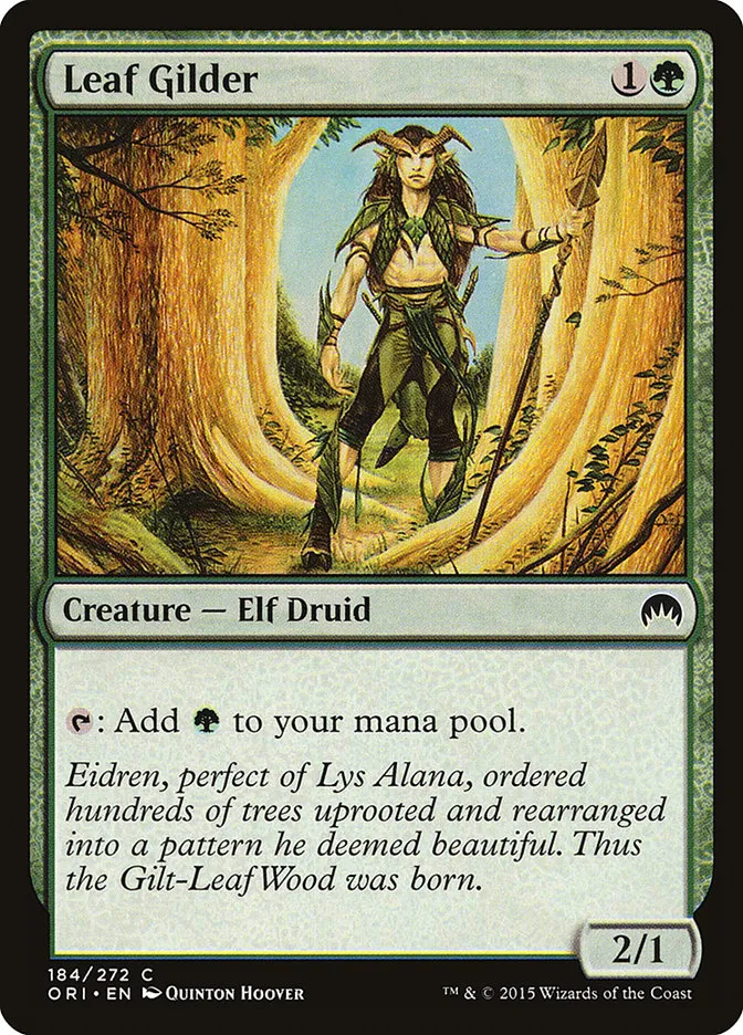 2015 Magic Origins Leaf Gilder common #184 common card image