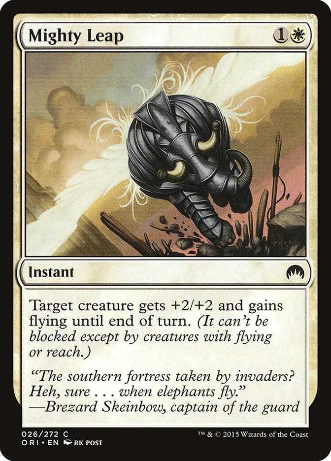 2015 Magic Origins Mighty Leap common #26 common card image