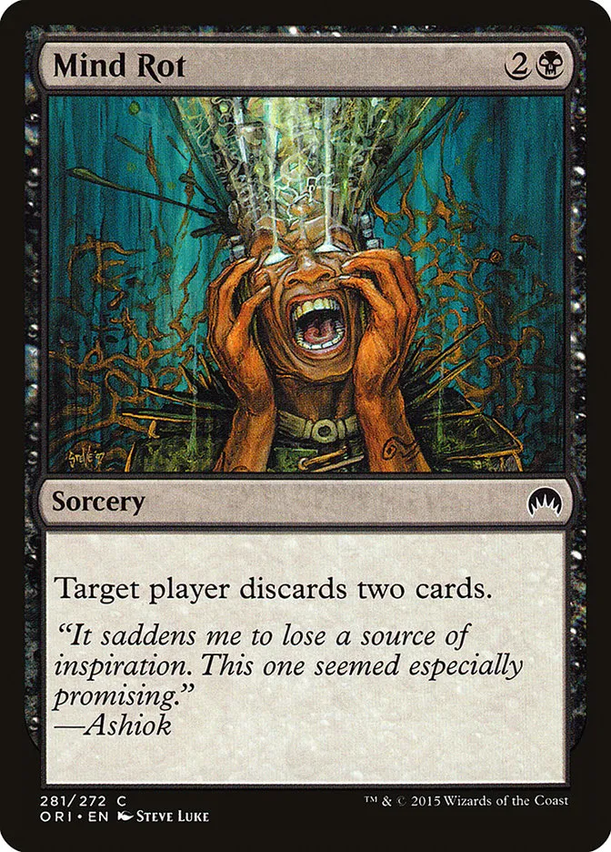 2015 Magic Origins Mind Rot common #281 common card image