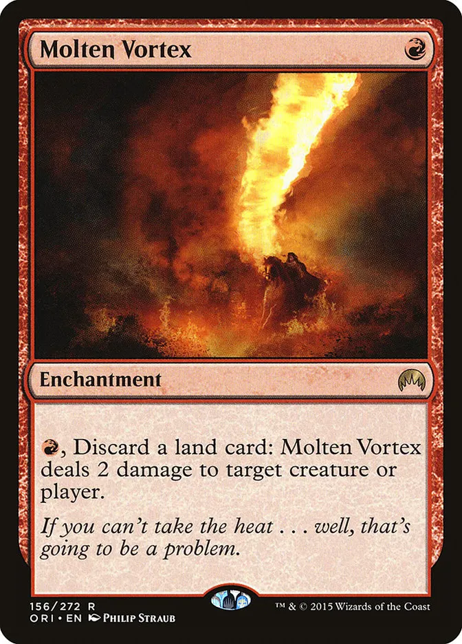 2015 Magic Origins Molten Vortex #156 rare card image