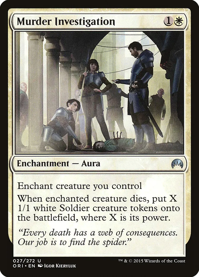 2015 Magic Origins Murder Investigation #27 uncommon card image