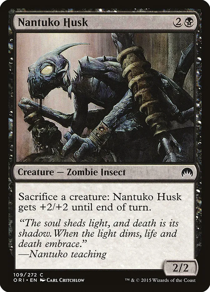 2015 Magic Origins Nantuko Husk #109 common card image