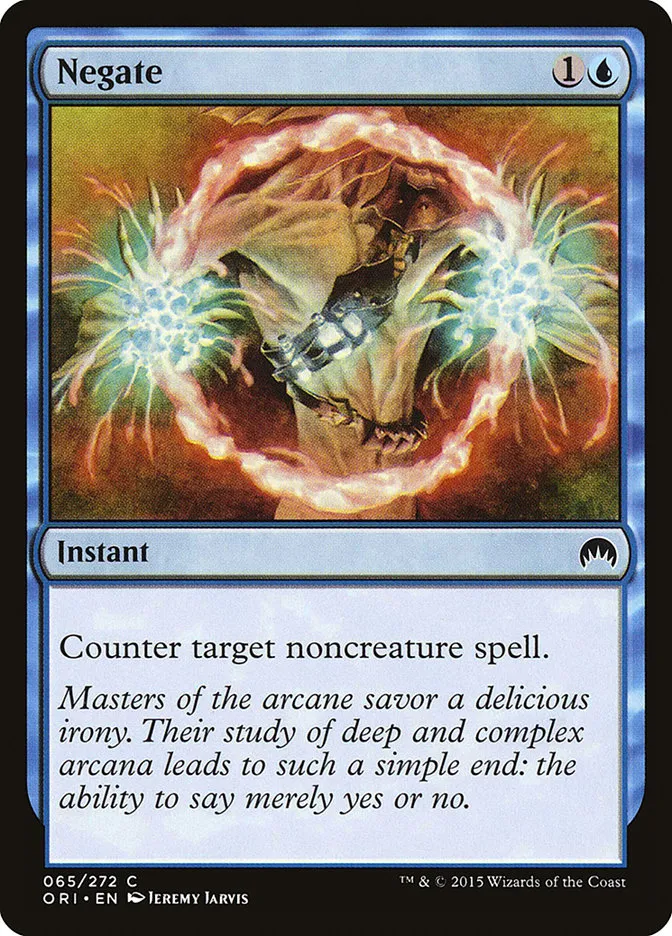 2015 Magic Origins Negate common #65 common card image