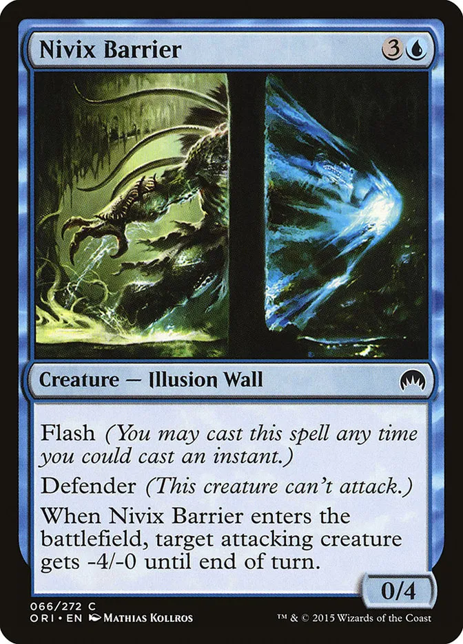 2015 Magic Origins Nivix Barrier #66 common card image