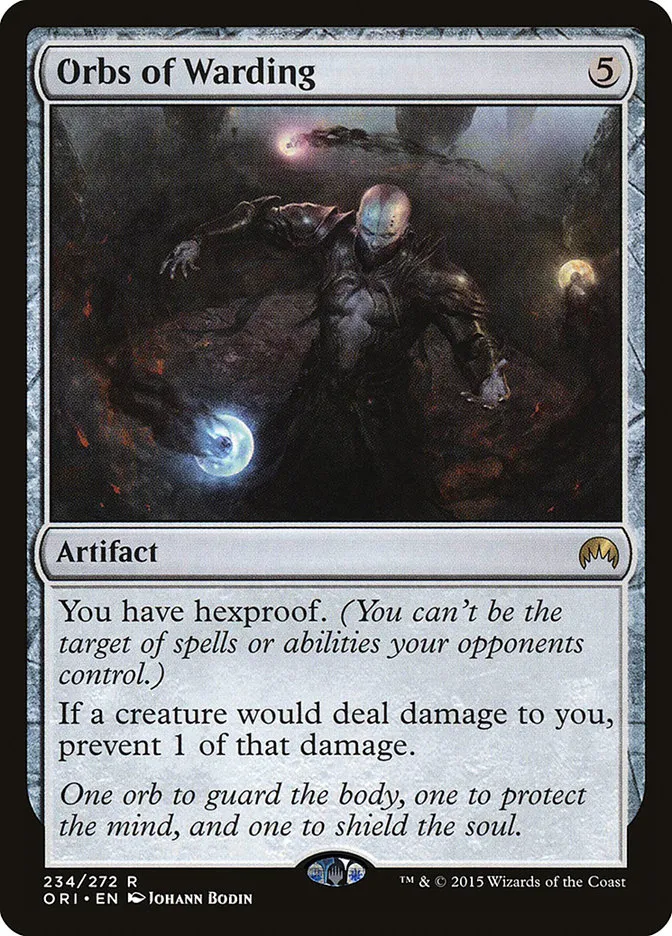 2015 Magic Origins Orbs of Warding #234 rare card image