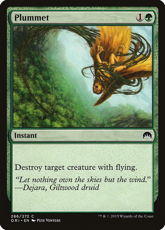 2015 Magic Origins Plummet common #286 common card image