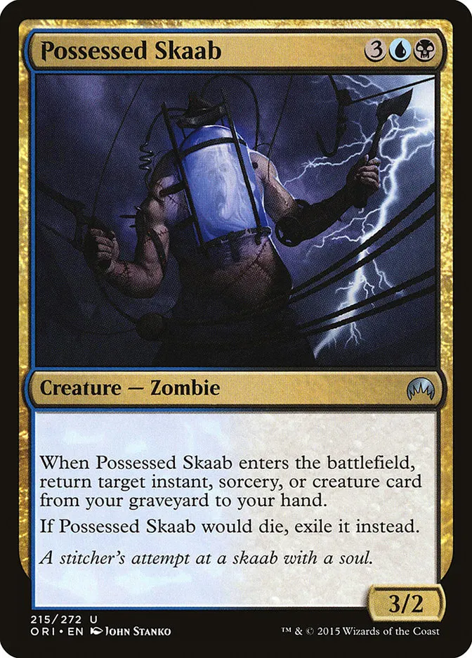 2015 Magic Origins Possessed Skaab #215 uncommon card image