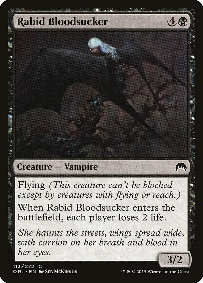 2015 Magic Origins Rabid Bloodsucker #113 common card image