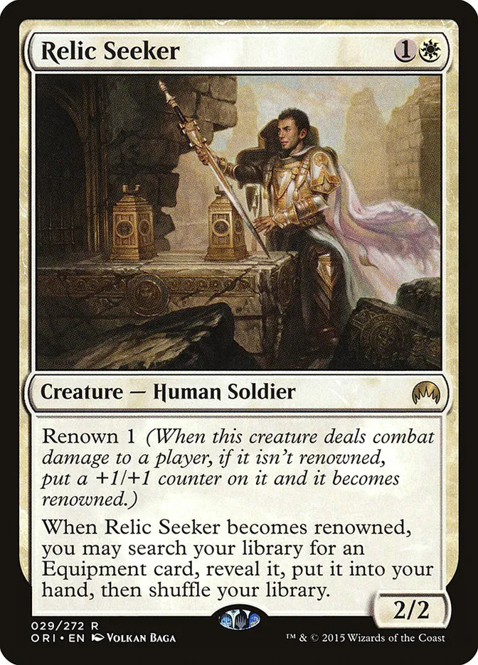 2015 Magic Origins Relic Seeker #29 rare card image