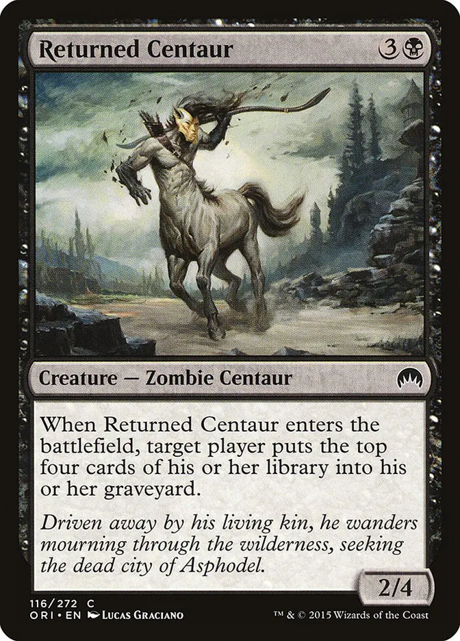 2015 Magic Origins Returned Centaur common #116 common card image