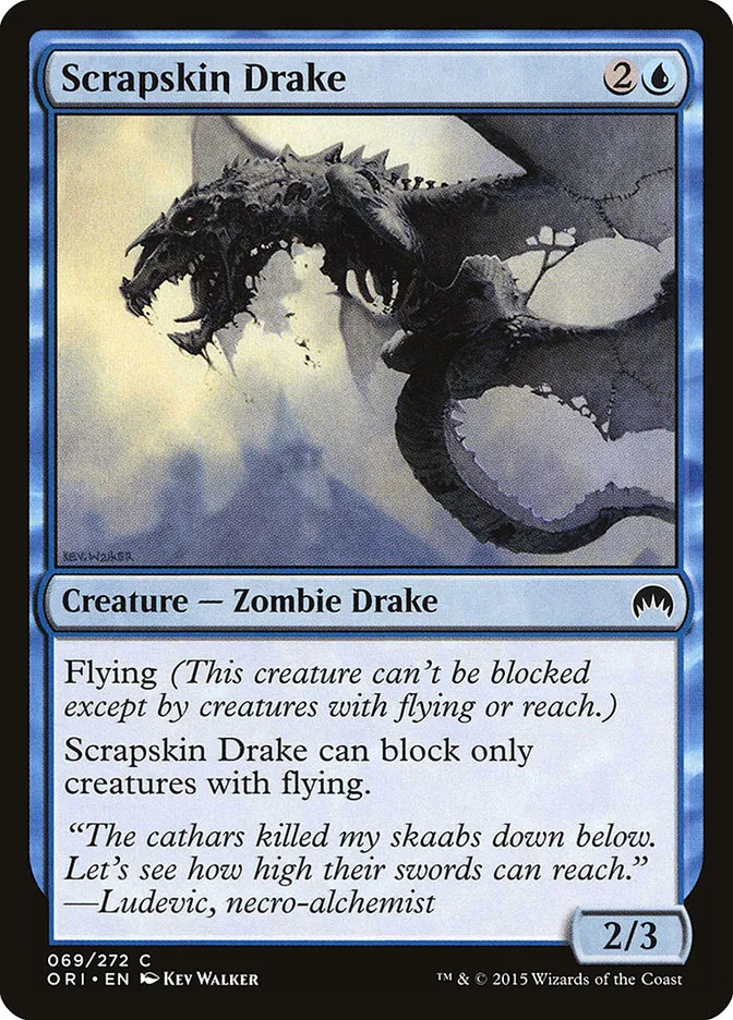 2015 Magic Origins Scrapskin Drake common #69 common card image