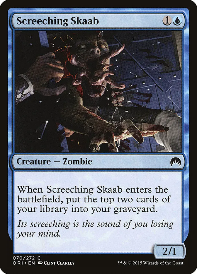 2015 Magic Origins Screeching Skaab common #70 common card image