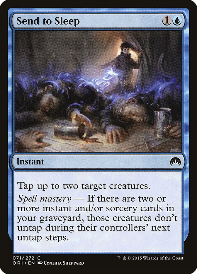 2015 Magic Origins Send to Sleep common #71 common card image