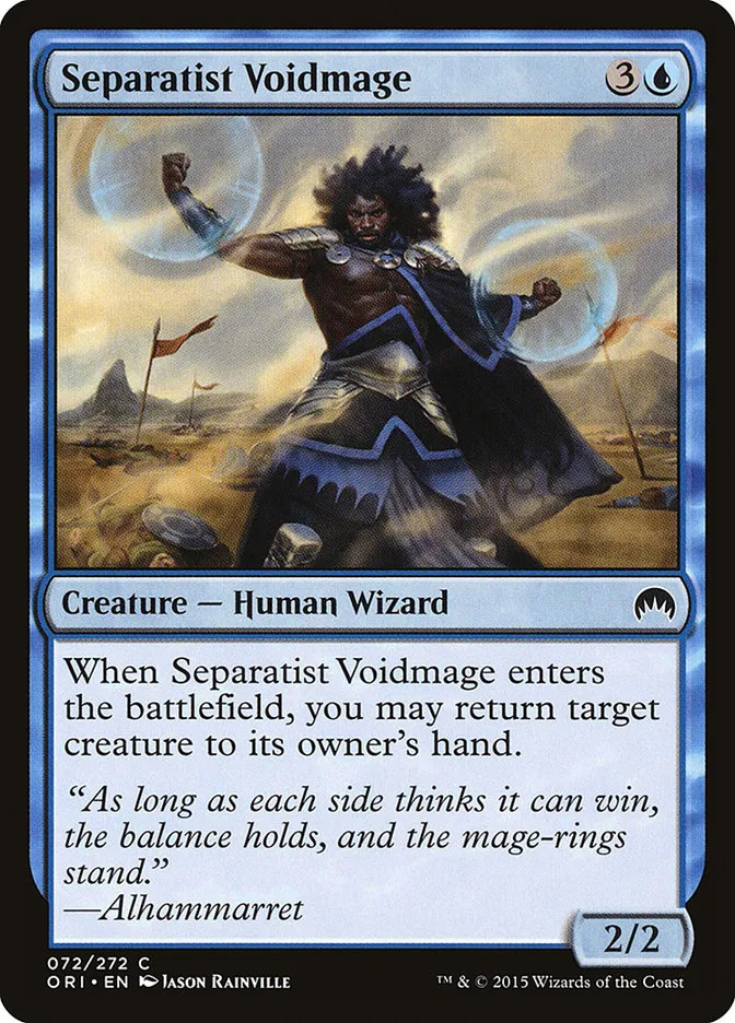 2015 Magic Origins Separatist Voidmage common #72 common card image