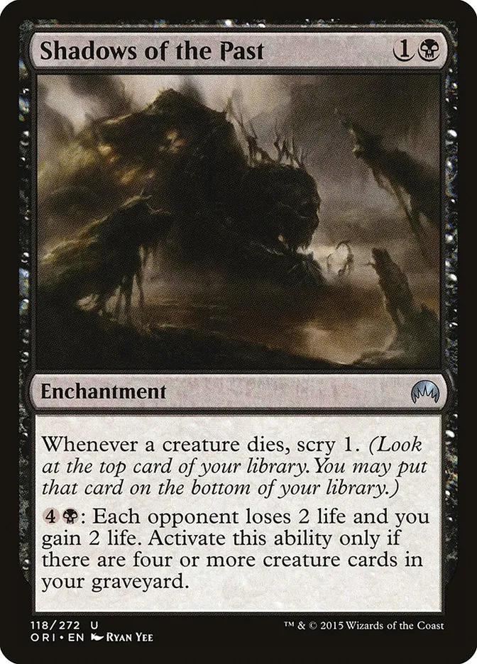 2015 Magic Origins Shadows of the Past #118 uncommon card image