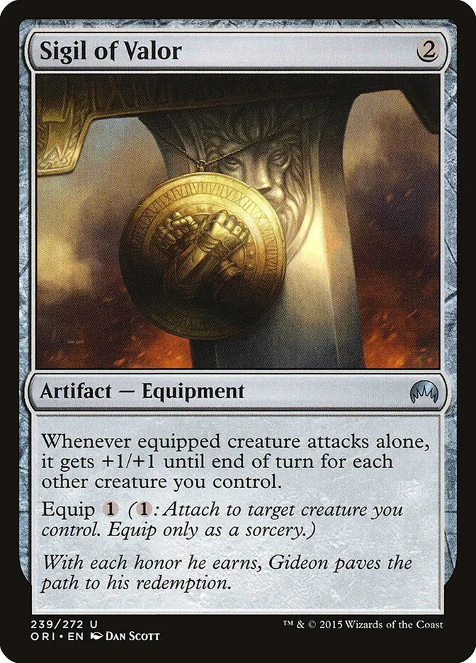 2015 Magic Origins Sigil of Valor #239 uncommon card image