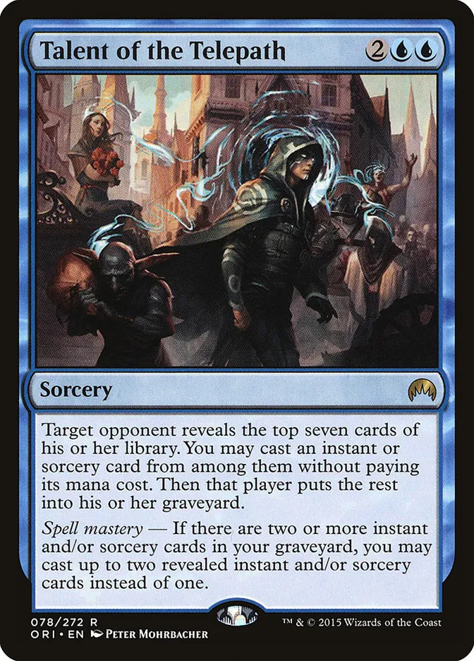 2015 Magic Origins Talent of the Telepath #78 rare card image