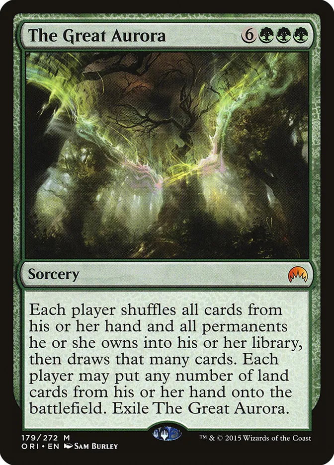 2015 Magic Origins The Great Aurora #179 mythic card image