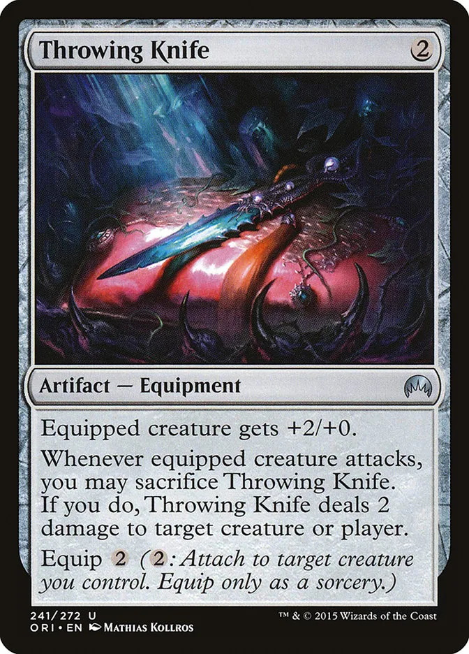 2015 Magic Origins Throwing Knife uncommon #241 uncommon card image