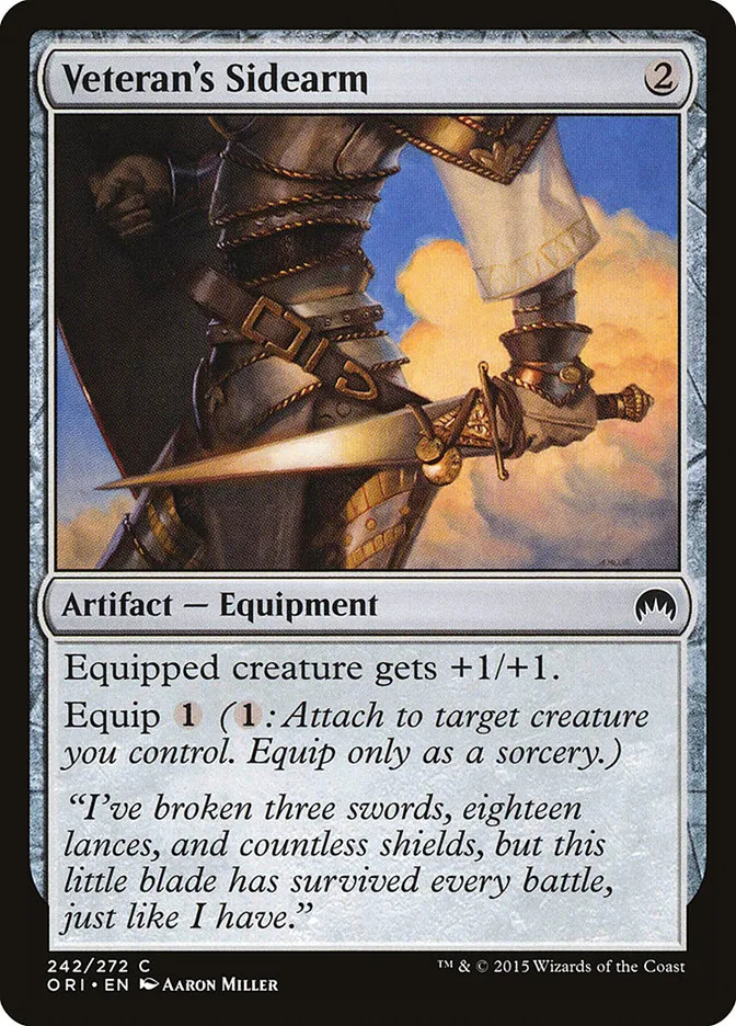 2015 Magic Origins Veteran's Sidearm common #242 common card image