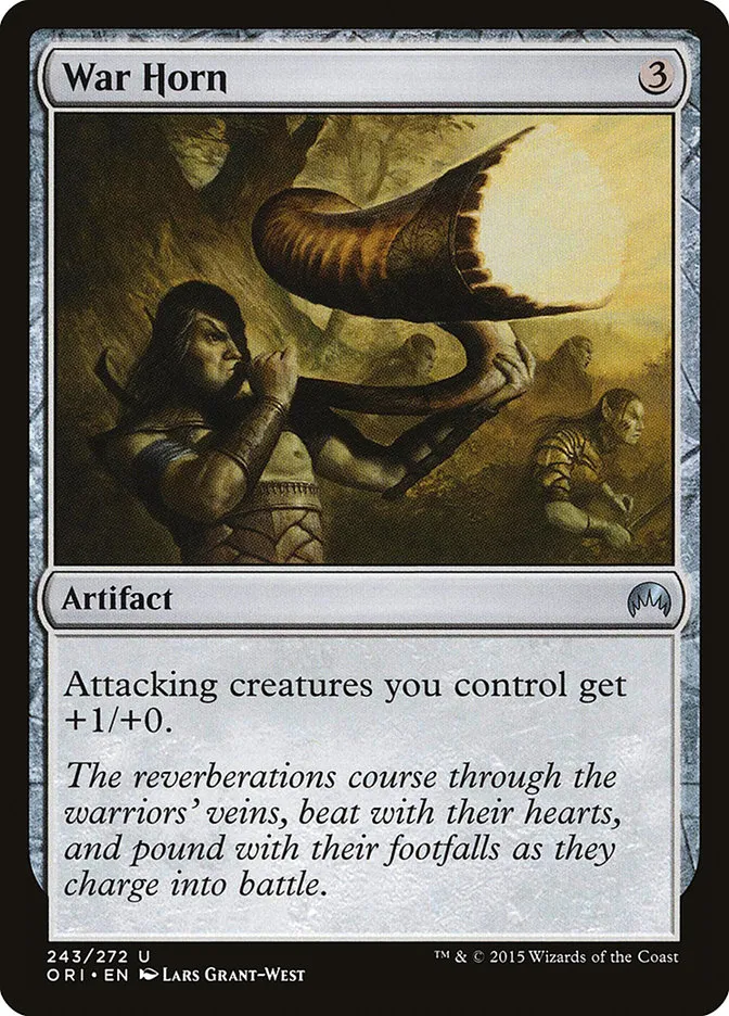 2015 Magic Origins War Horn uncommon #243 uncommon card image