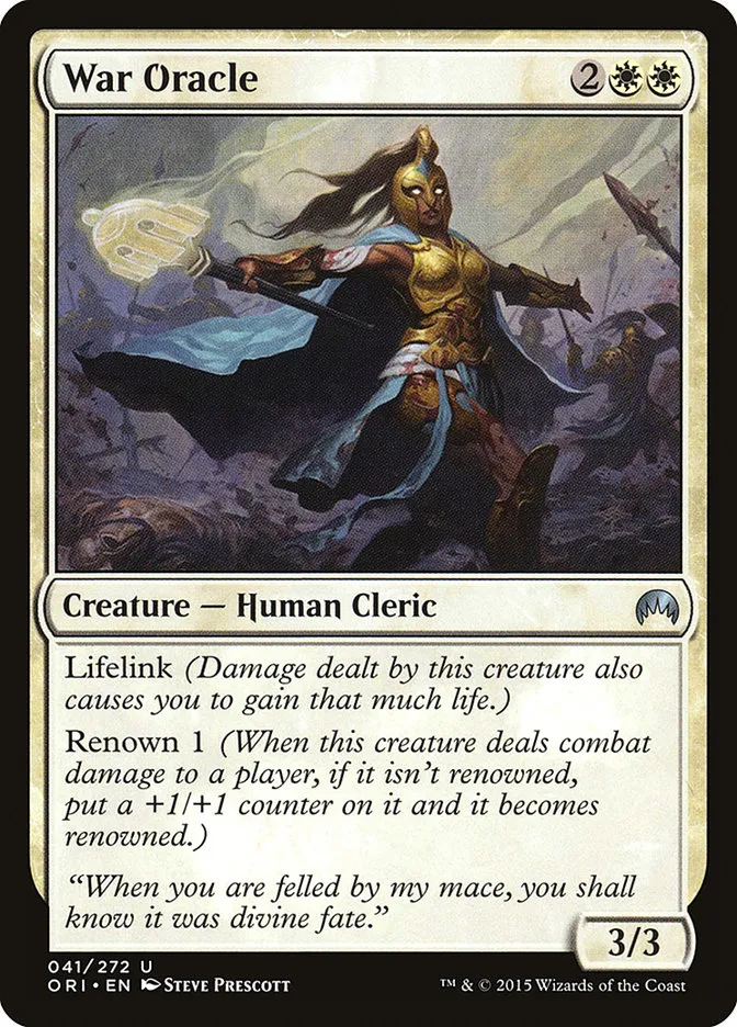 2015 Magic Origins War Oracle uncommon #41 uncommon card image