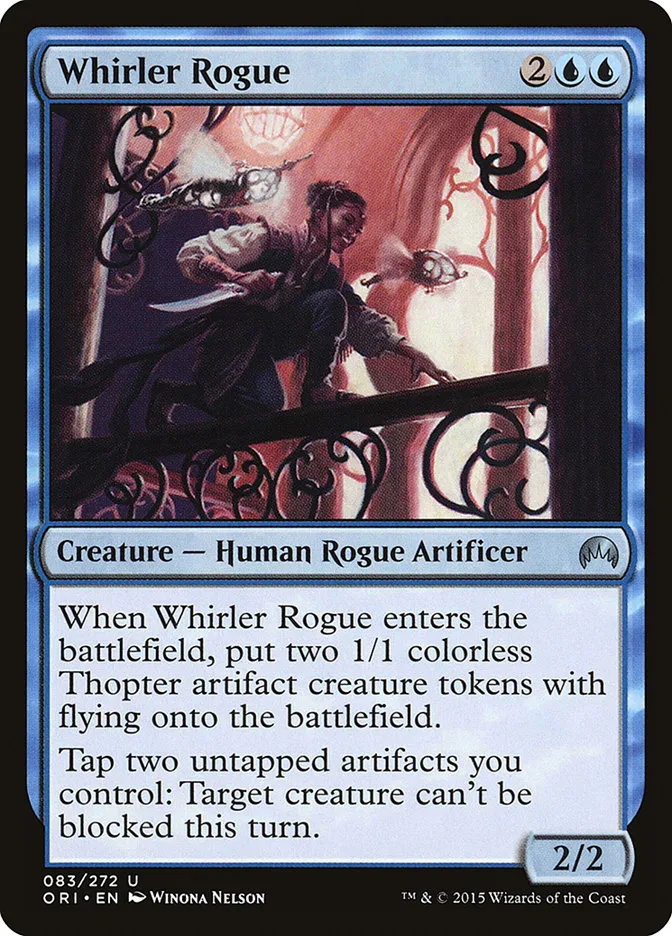 2015 Magic Origins Whirler Rogue #83 uncommon card image