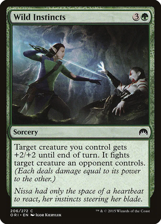 2015 Magic Origins Wild Instincts common #206 common card image