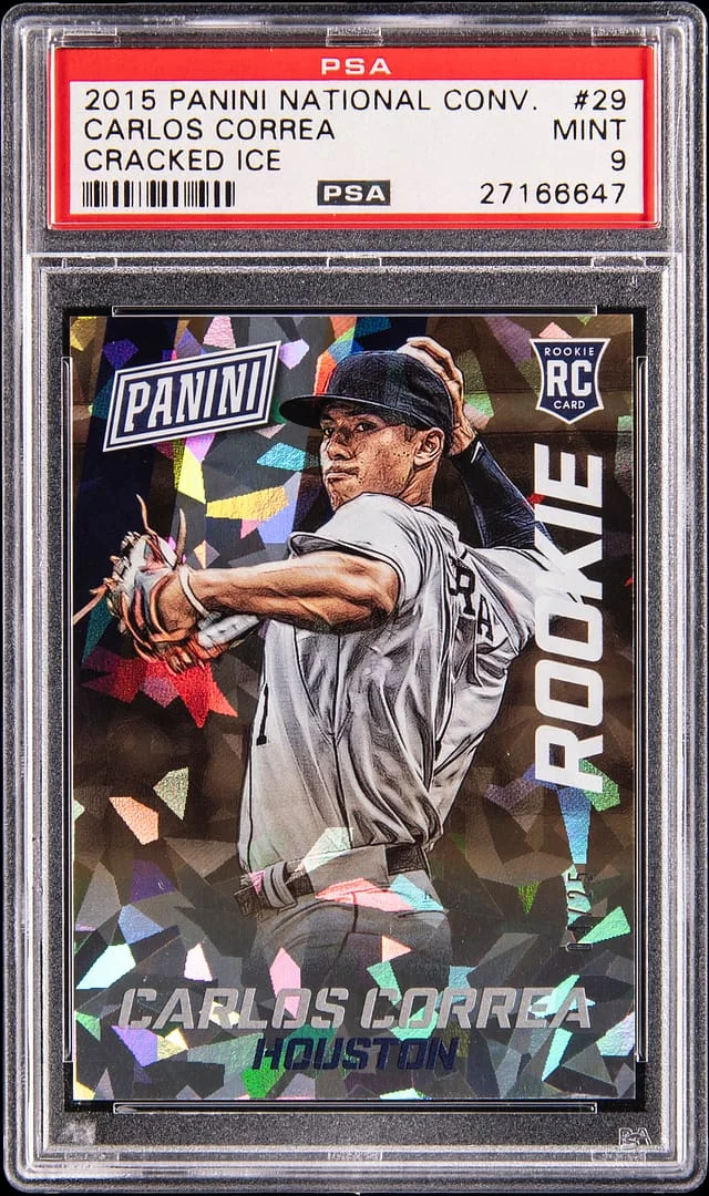 2015 Panini Carlos Correa National Convention Cracked Ice #29 card image
