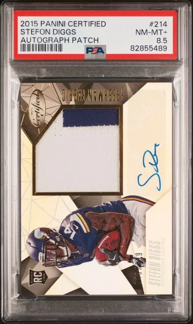 2015 Panini Certified Stefon Diggs Autograph Patch #214 card image
