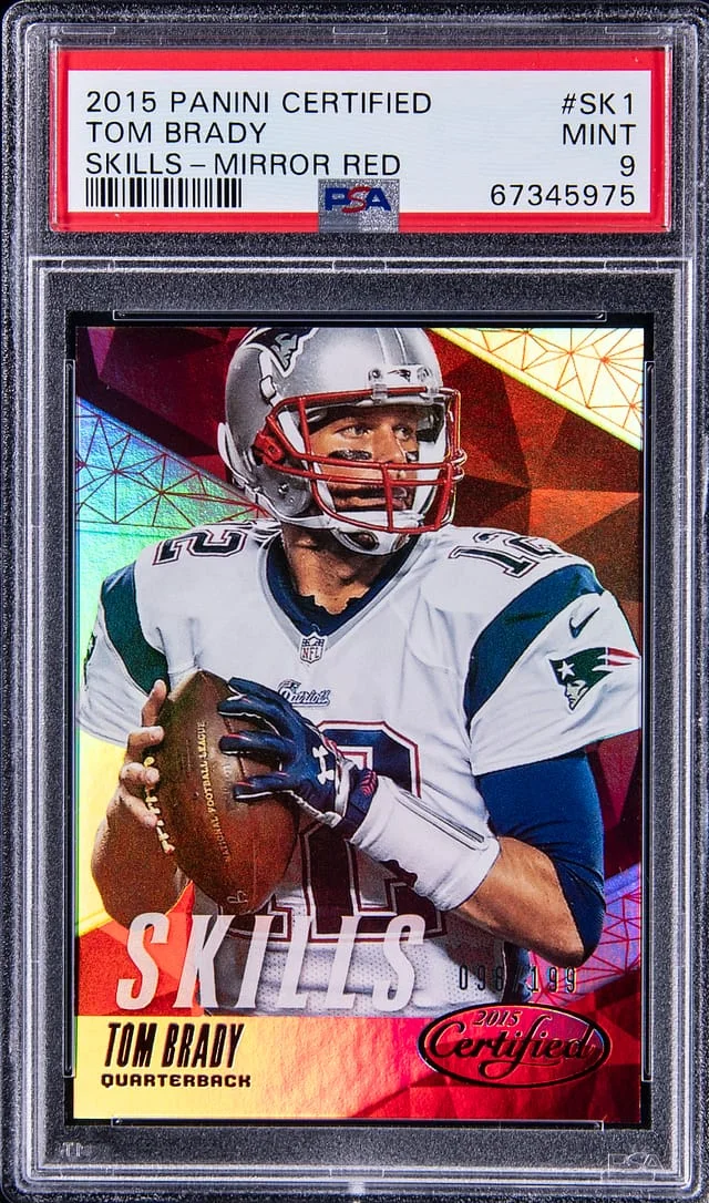 2015 Panini Certified Tom Brady Skills Mirror Red #SK1 card image