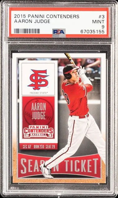 2015 Panini Contenders Aaron Judge #3 card image