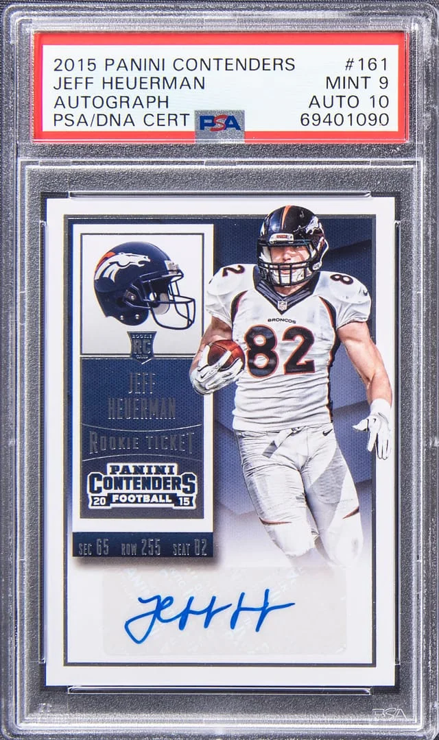 2015 Panini Contenders Jeff Heuerman Ticket Autograph #161 card image