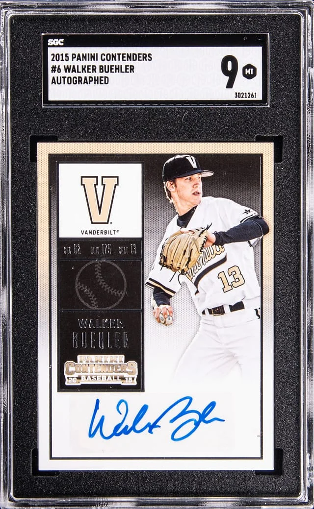 2015 Panini Contenders Walker Buehler Autograph #6 card image