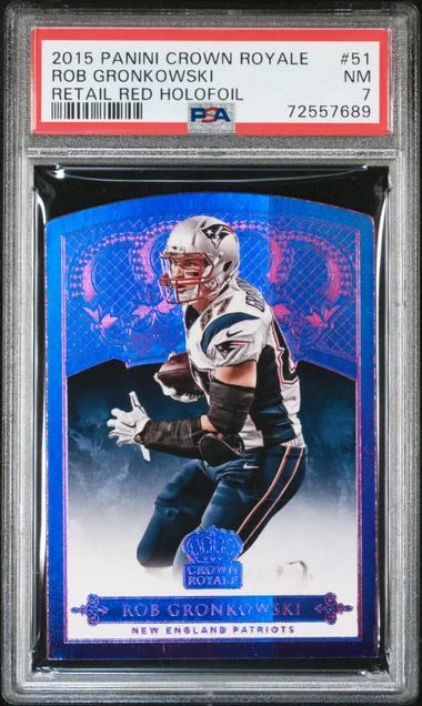 2015 Panini Crown Royale Rob Gronkowski Retail Red Holofoil #51 card image