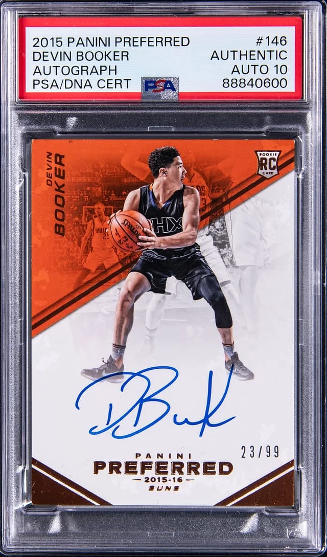 2015 Panini Devin Booker Preferred Autograph #146 card image