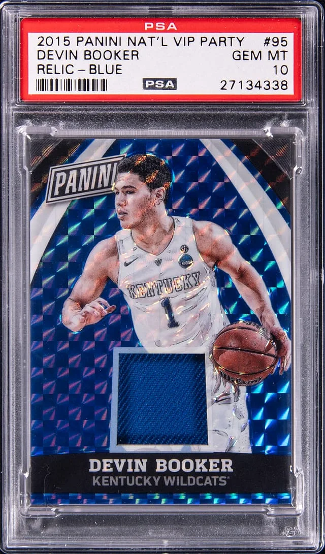 2015 Panini Devin Booker National VIP Party Relic - Blue #95 card image