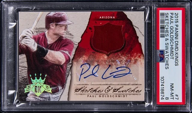 2015 Panini Diamond Kings Paul Goldschmidt Sketches & Swatches #7 card image