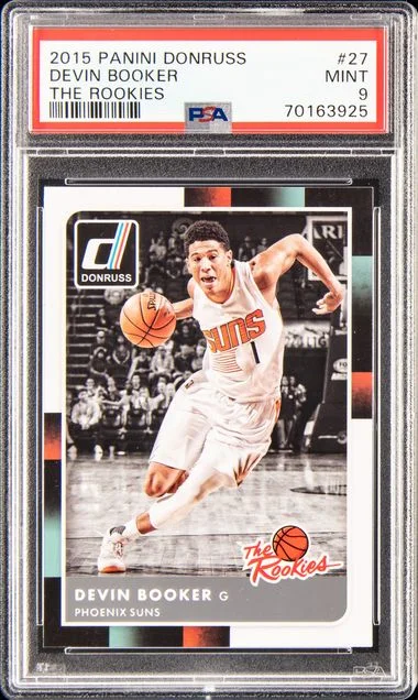 2015 Panini Donruss Devin Booker The Rookies #27 card image